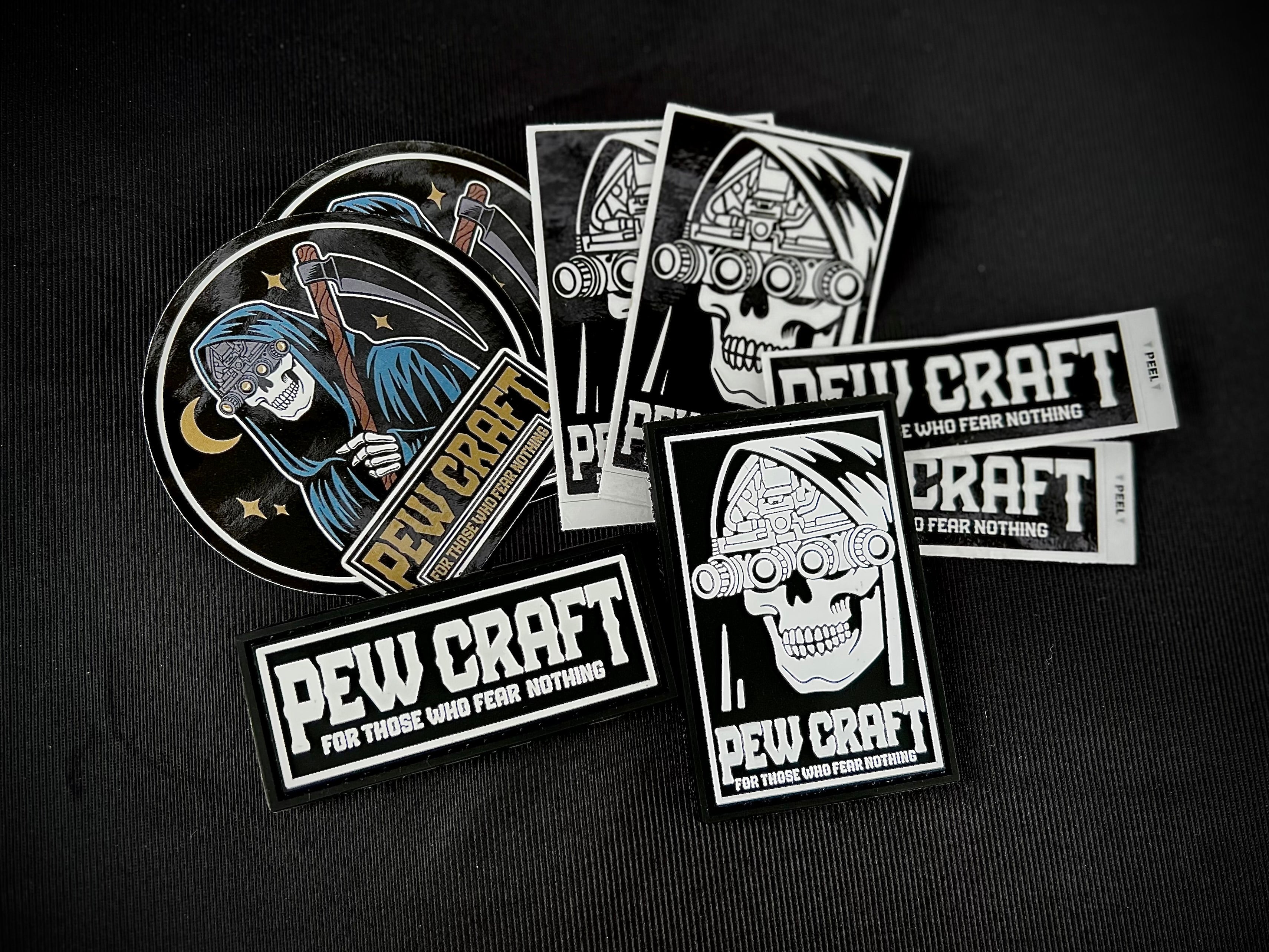 Sticker & Patch Pack (8Pcs) – PEW CRAFT